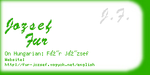 jozsef fur business card